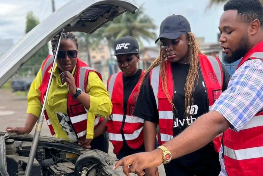 Week 8 covers basic mechanical maintenance. Everyone opens the bonnet, not just the men.